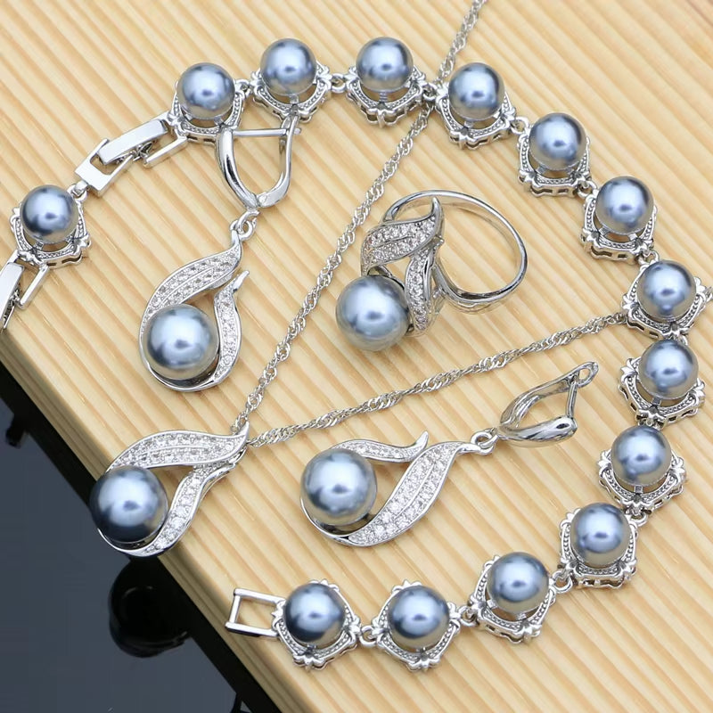 Black Pearl Jewelry Set