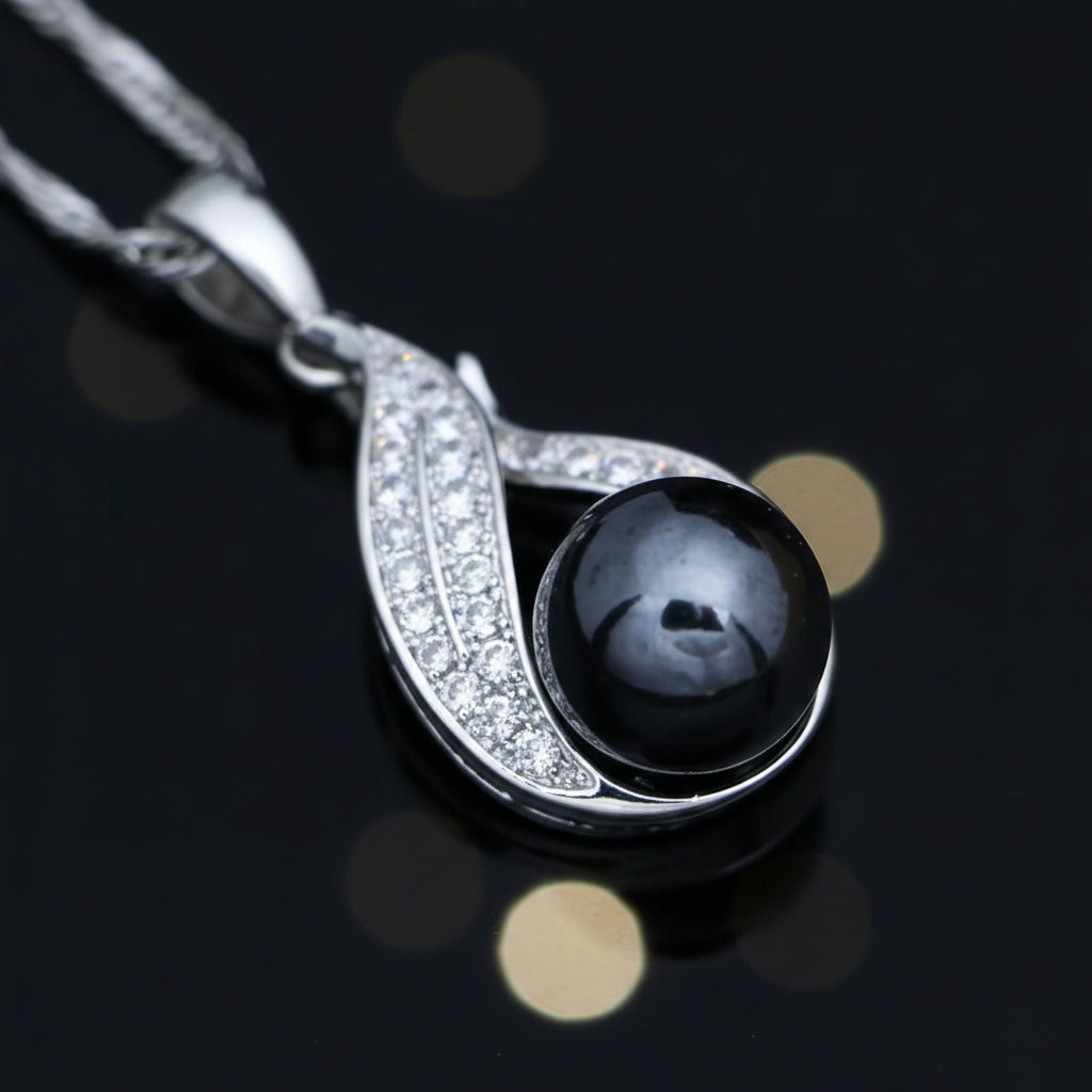 Black Pearl Jewelry Set