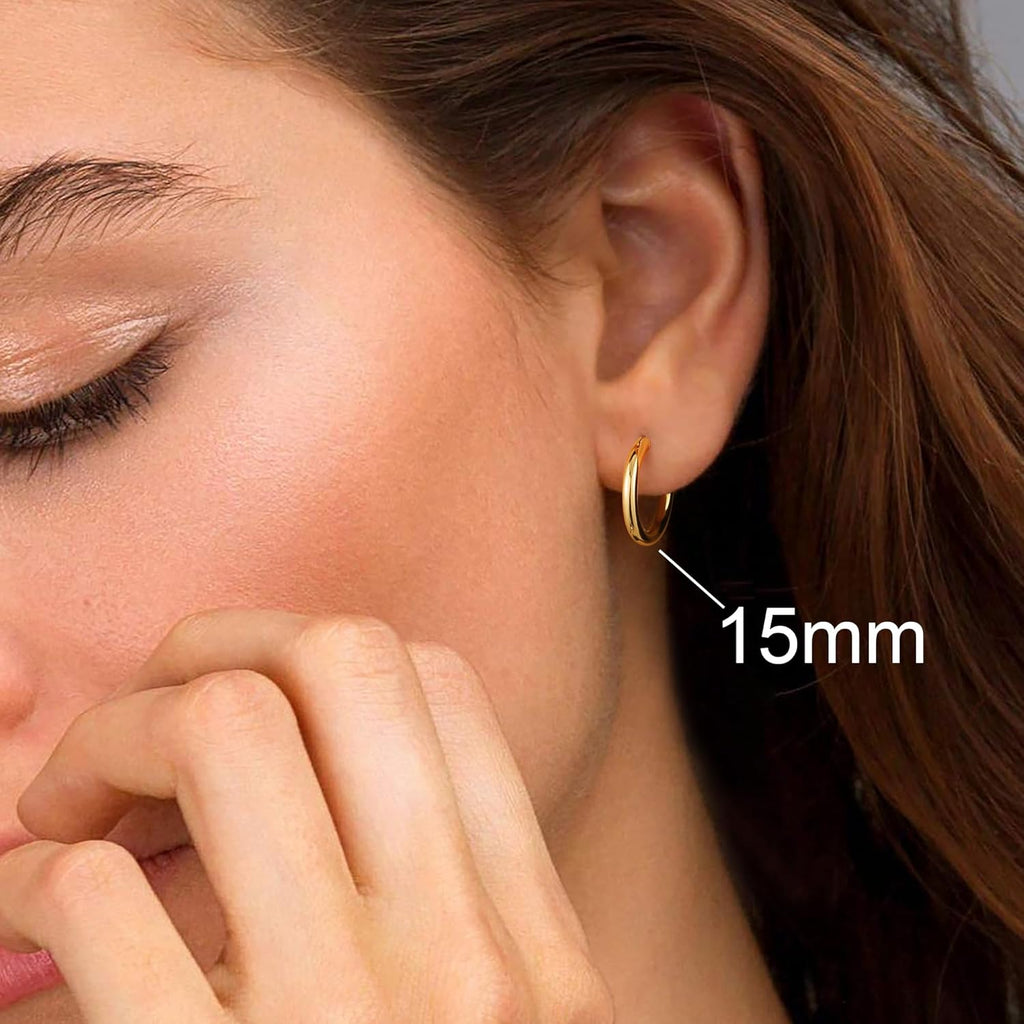 Classic Gold Hoop Earrings