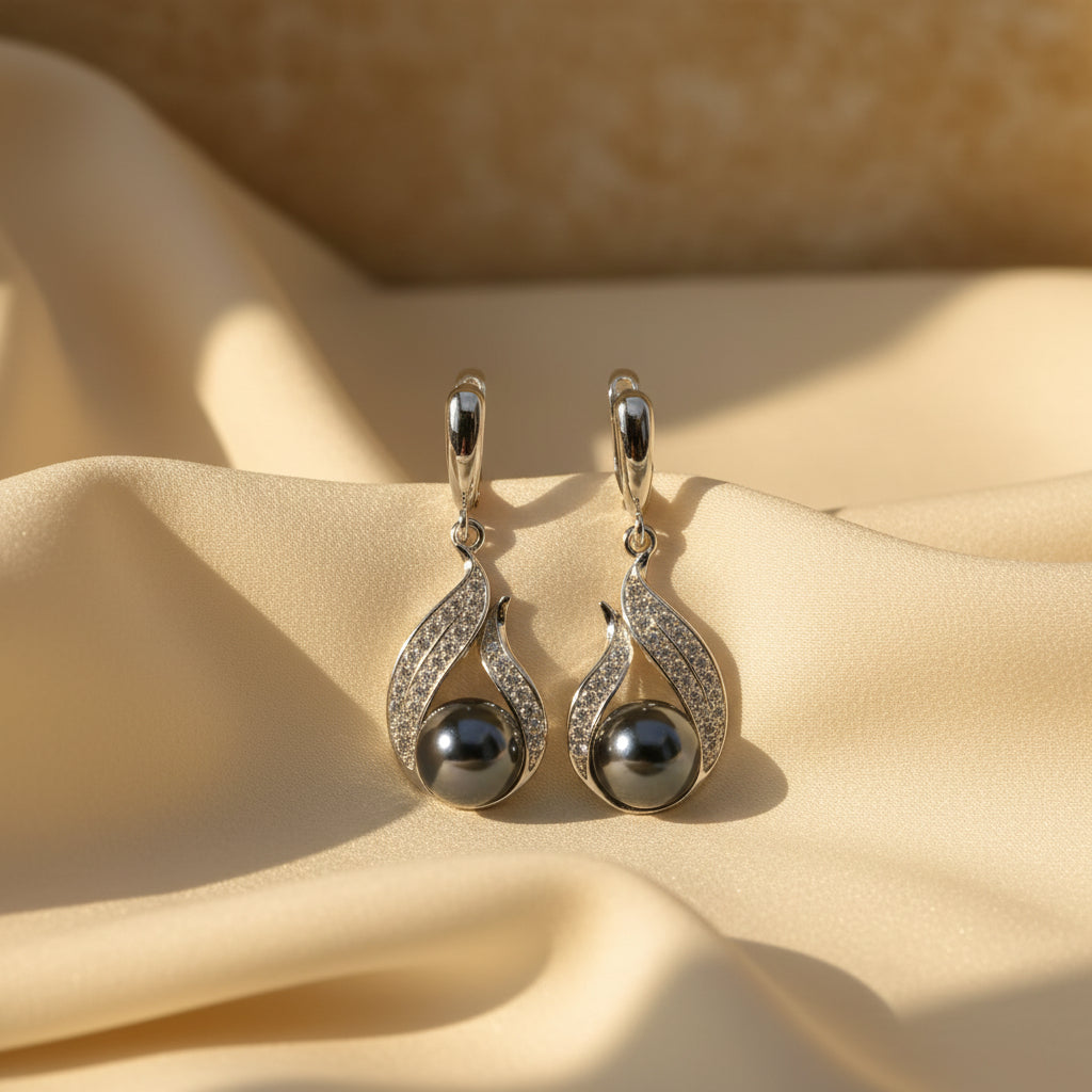 Black Pearl Jewelry Set