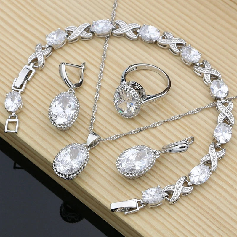 Purple Cubic Zirconia Jewelry Set