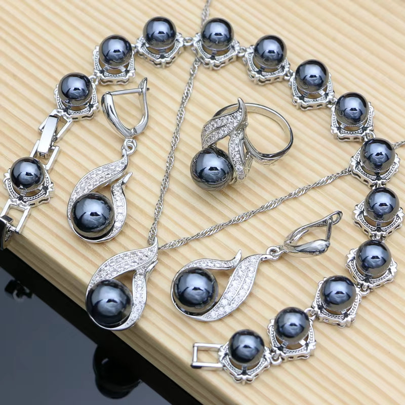 Black Pearl Jewelry Set