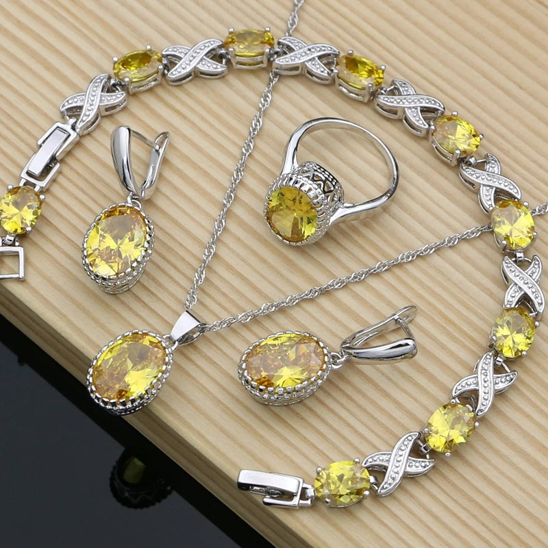 Purple Cubic Zirconia Jewelry Set