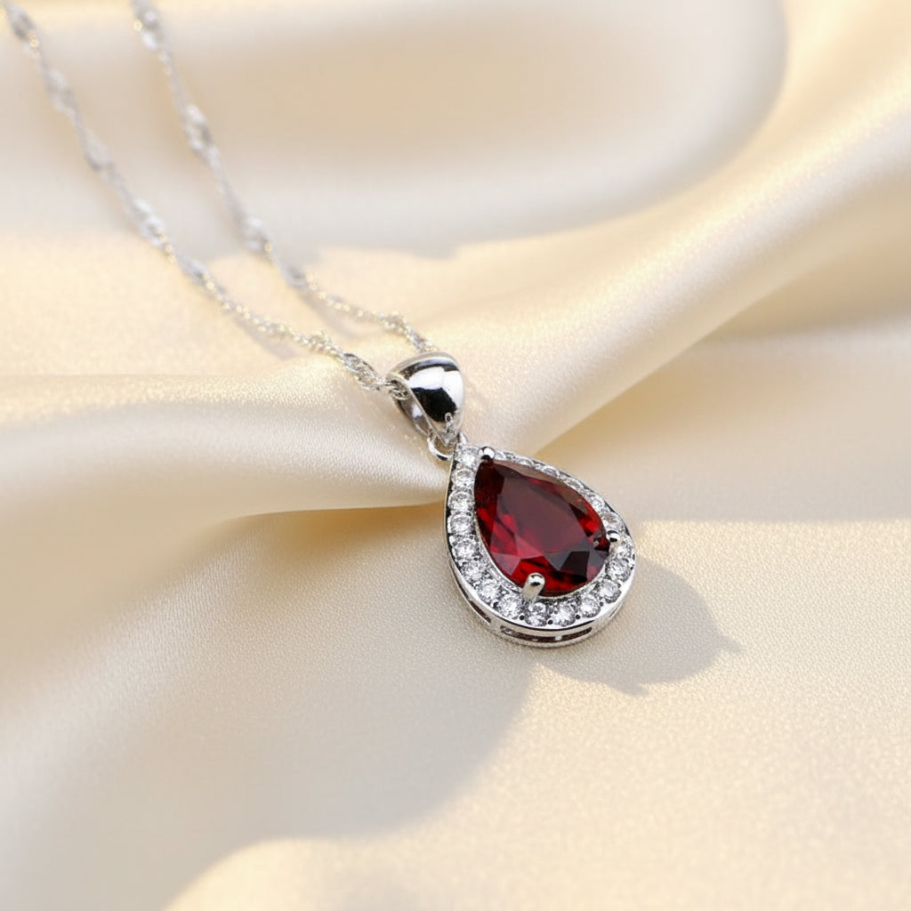 Water Drop Silver Jewelry Set