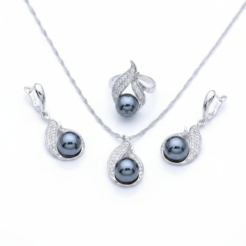 Black Pearl Jewelry Set